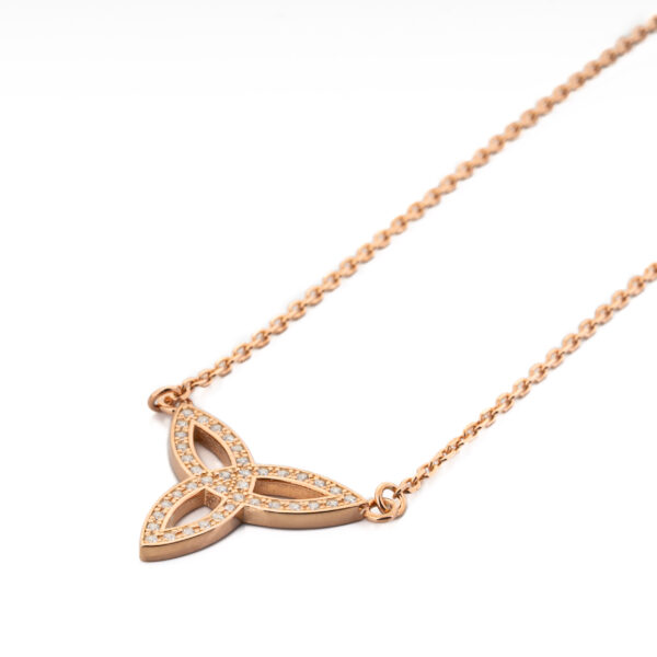 COLLANA DUOMO TRI ROSÉ PAVÉ STILLA